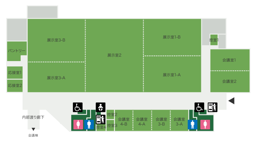 フロアマップ：展示棟