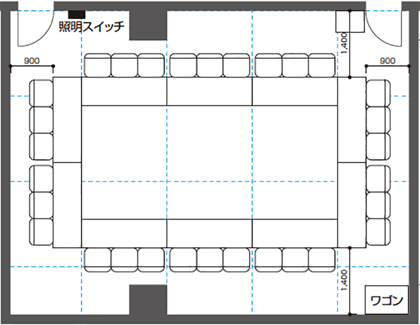 口の字形式30席