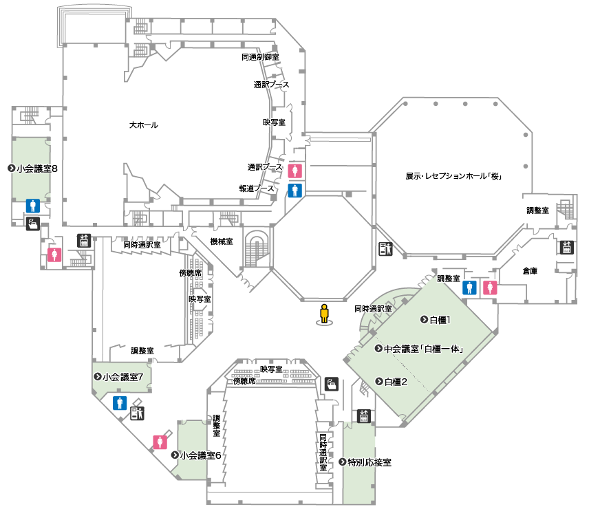 フロアマップ会議棟 3階